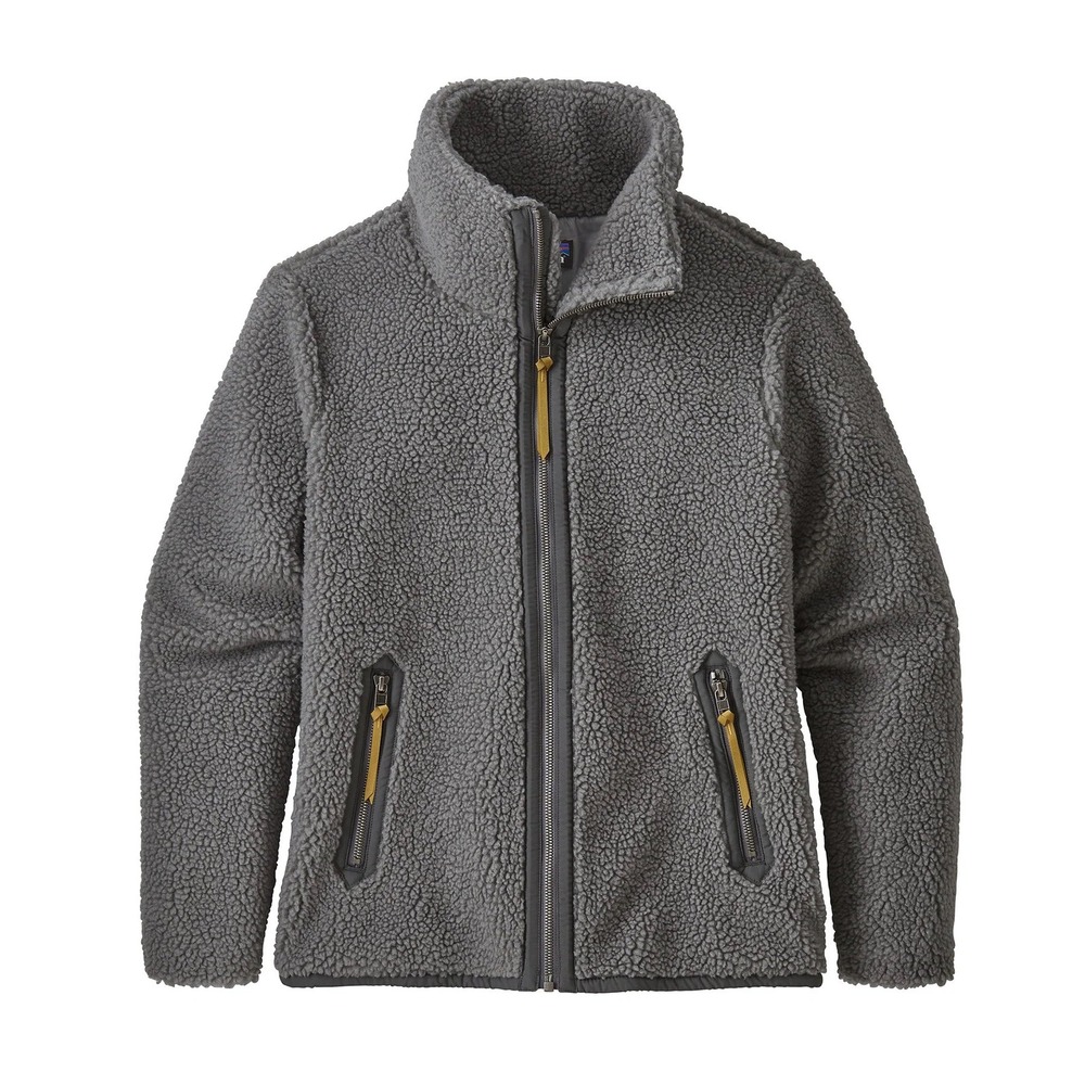 Patagonia Divided Sky Full Zip Fleece Jacket Grey Sherpa Women's Small